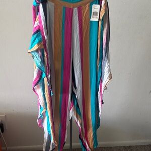 Striped Multi-Color Women’s Swim Coverup